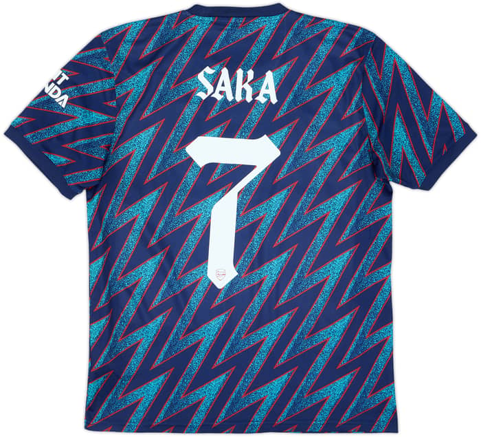 2021-22 Arsenal Third Shirt Saka #7 - 8/10 - (M)