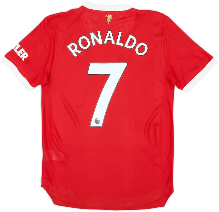 2021-22 Manchester United Authentic Home Shirt Ronaldo #7 - 8/10 - (S)