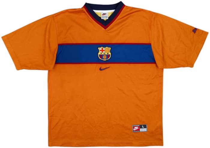 Camiseta Básica de visitante del Barcelona 1998-00 Rivaldo #11 - 8/10 - (L)