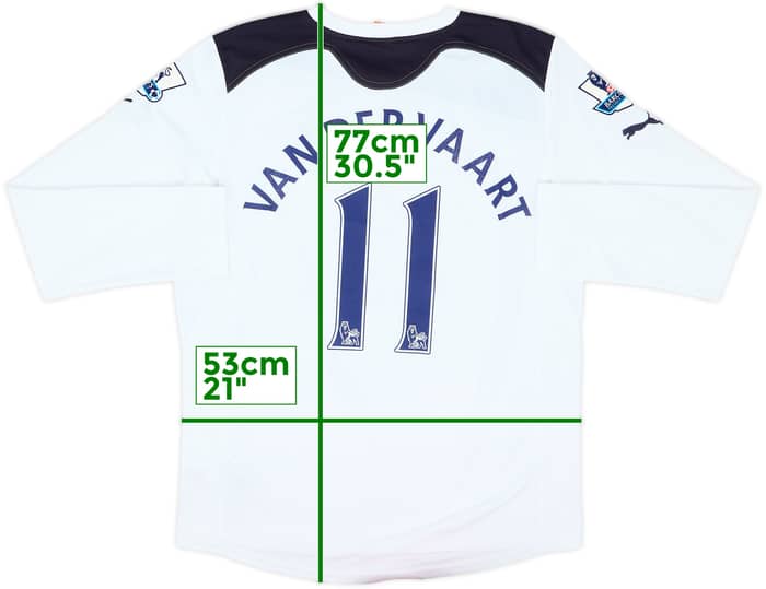 2010-11 Tottenham Home L/S Shirt van der Vaart #11 - 6/10 - (M)