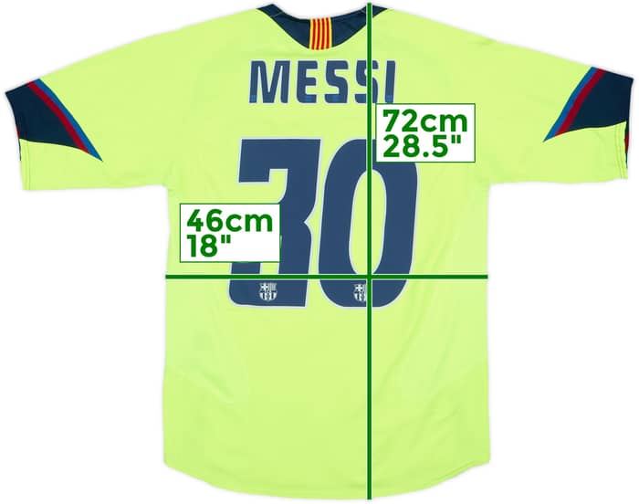 2005-06 Barcelona Camiseta de visitante Messi #30 - 8/10 - (S)