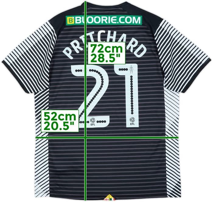2017-18 Norwich Away Shirt Pritchard #21 - 6/10 - (M)