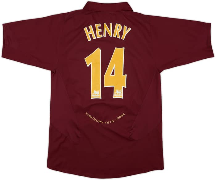 2005-06 Arsenal Home Shirt Henry #14 - 8/10 - (M)