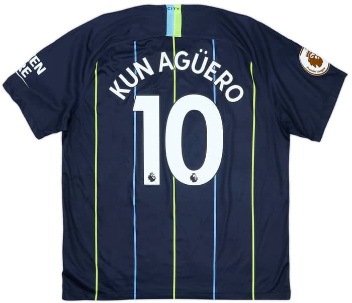2018-19 Manchester City Away Shirt Kun Aguero #10 - 10/10 - (XL)