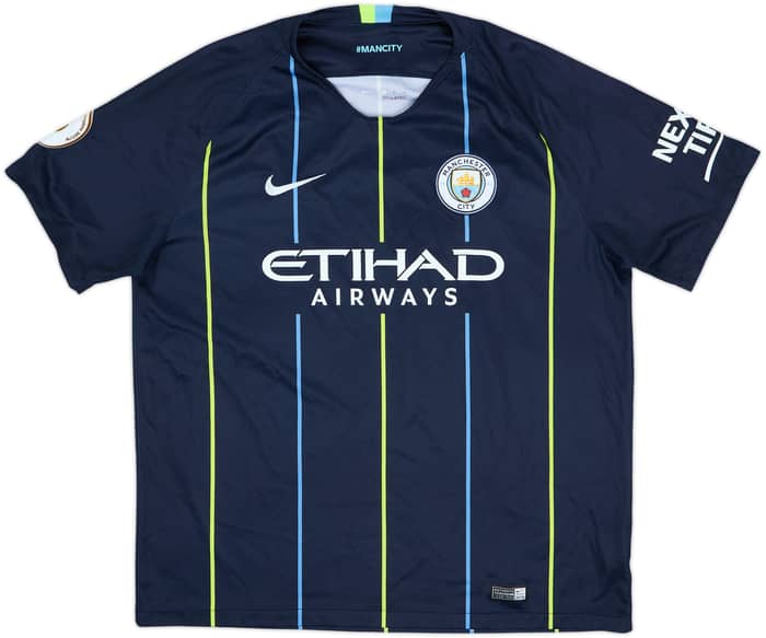 2018-19 Manchester City Away Shirt Kun Aguero #10 - 10/10 - (XL)