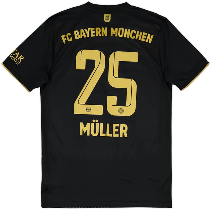 2021-22 Bayern Munich Away Shirt Muller #25 - 7/10 - (S)