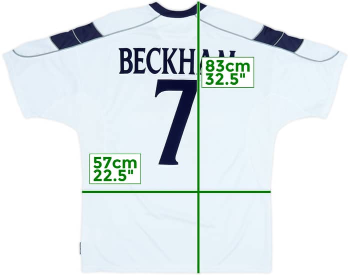 2000-01 Manchester United Away Shirt Beckham #7 - 7/10 - (XL)