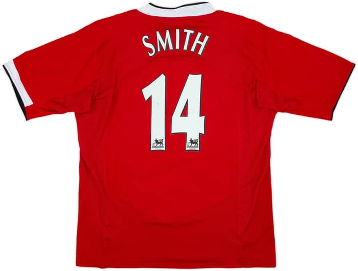 2004-06 Manchester United Home Shirt Smith #14 - 6/10 - (XL)