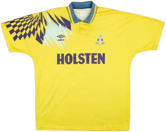 1991-95 Tottenham Away Shirt Sheringham #10 - 6/10 - (XXL)