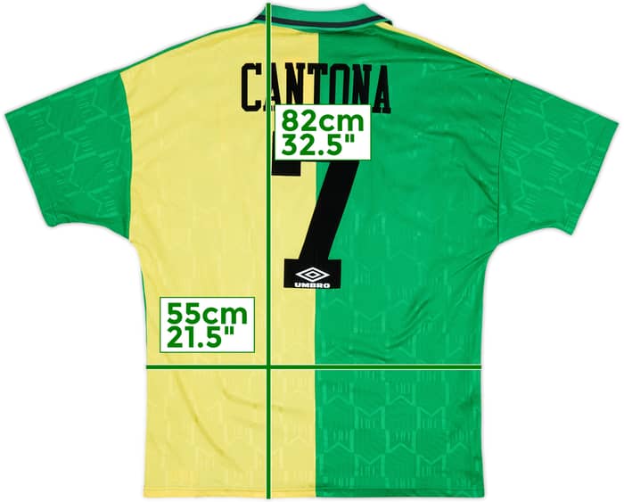 1992-94 Manchester United Tercera Camiseta Cantona #7 - 9/10 - (XL)