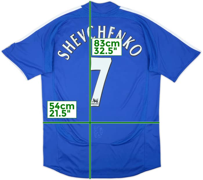 2006-08 Chelsea Home Shirt Shevchenko #7 - 5/10 - (M)
