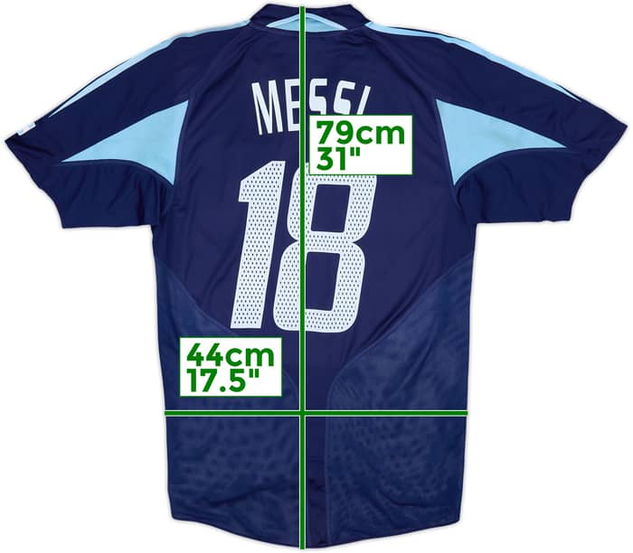 2004-05 Argentina Away Shirt Messi #18 - 9/10 - (S)