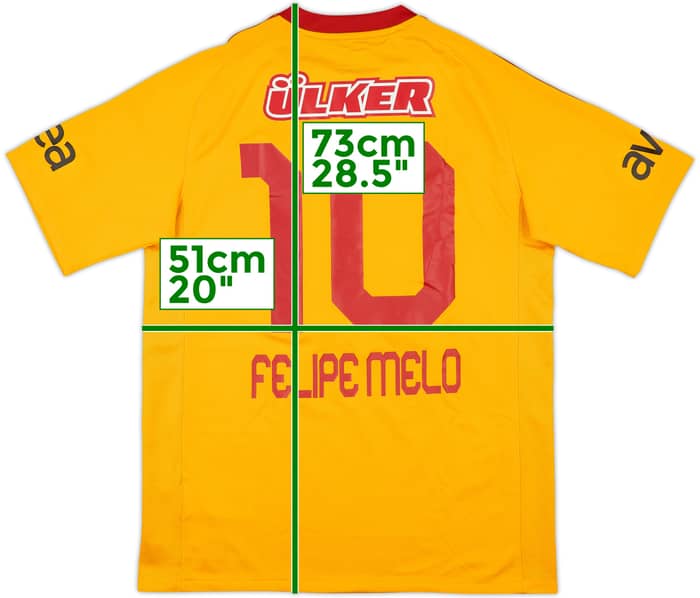 2011-12 Galatasaray 'Squad Signed' Third Shirt Felipe Melo #10 - 8/10 - (M)