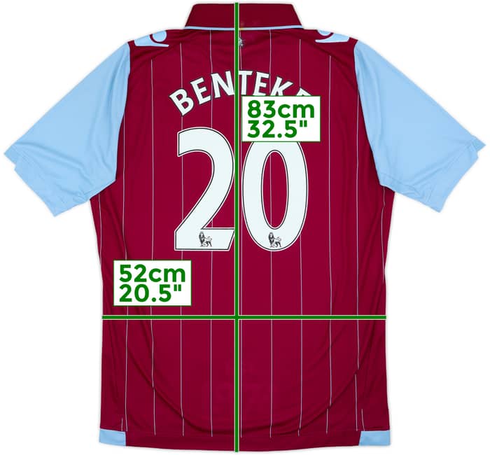 2014-15 Aston Villa Home Shirt Benteke #20 - 6/10 - (XL)