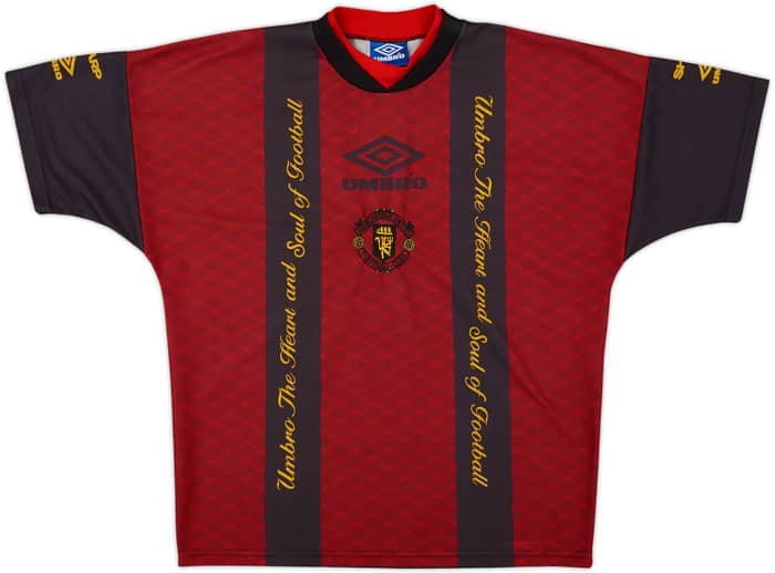 1994-95 Manchester United Umbro Training Shirt - 8/10 - (M)