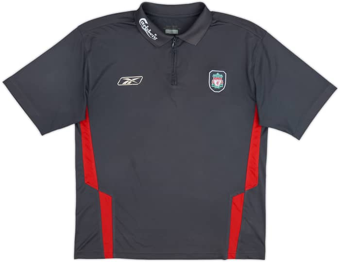 2004-05 Liverpool Reebok 1/4 Zip Polo Shirt - 7/10 - (XL)