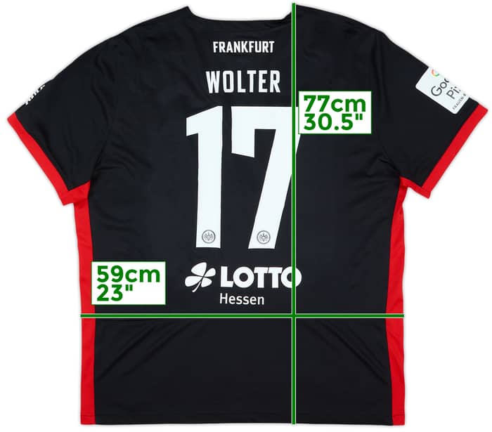 2024-25 Eintracht Frankfurt Women Away Shirt Wolter #17 - 9/10 - (XXL)