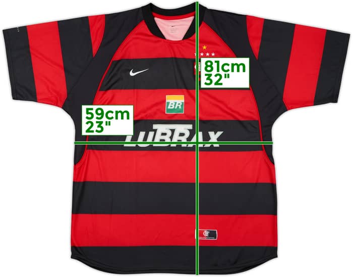 2002-04 Flamengo Home Shirt #10 - 7/10 - (XL)