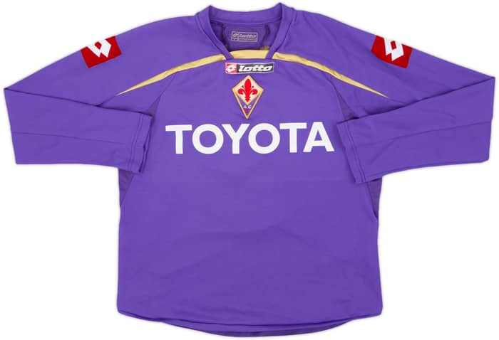 2007-08 Fiorentina Home L/S Shirt #8 - 6/10 - (Women's S)