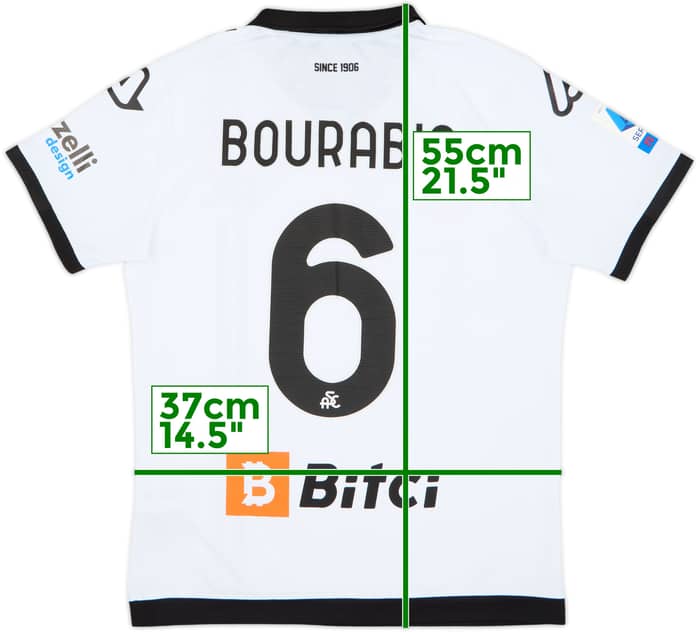 2021-22 Spezia Match Issue Home Shirt Bourabia #6