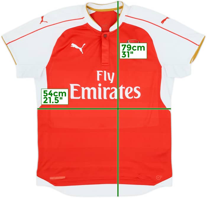 2015-16 Arsenal Home Shirt - 7/10 - (L)