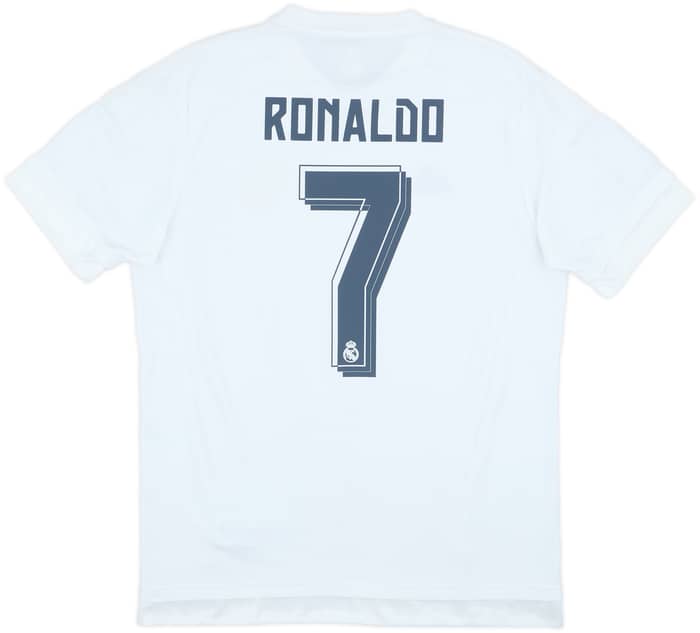 2015-16 Real Madrid Home Shirt Ronaldo #7 - 6/10 - (L)