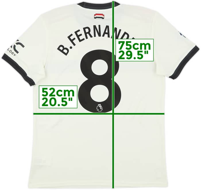 2024-25 Manchester United Authentic Third Shirt B.Fernandes #8 - 8/10 - (L)