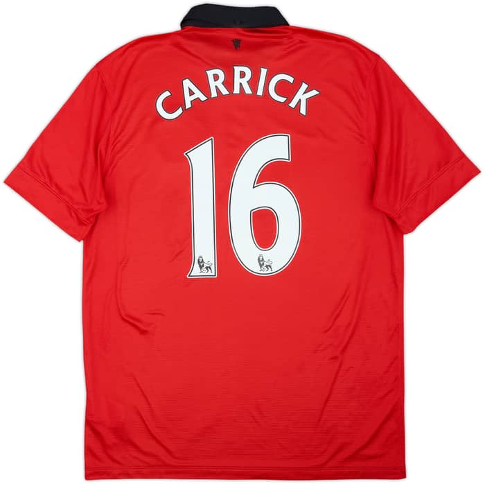 2013-14 Manchester United Home Shirt Carrick #16 - 5/10 - (L)