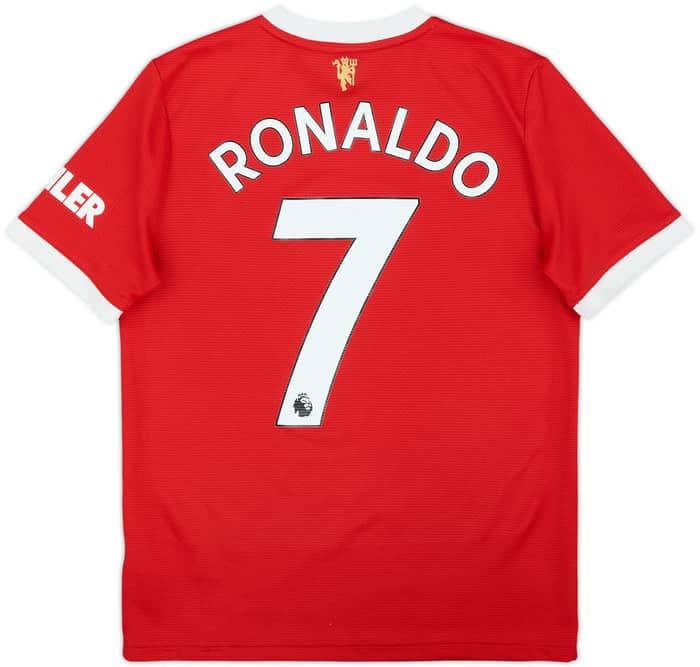 2021-22 Manchester United Home Shirt Ronaldo #7 - 7/10 - (13-14 Years)