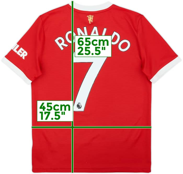 2021-22 Manchester United Home Shirt Ronaldo #7 - 7/10 - (13-14 Years)