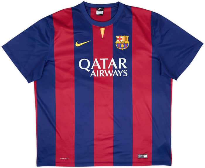 2014-15 Barcelona Basic Home Shirt Neymar Jr #11 - 8/10 - (XXL)