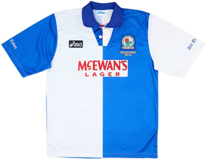 1995-96 Blackburn Home Shirt Shearer #9 - 9/10 - (L)