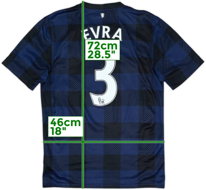 2013-14 Manchester United Away Shirt Evra #3 - 6/10 - (S)