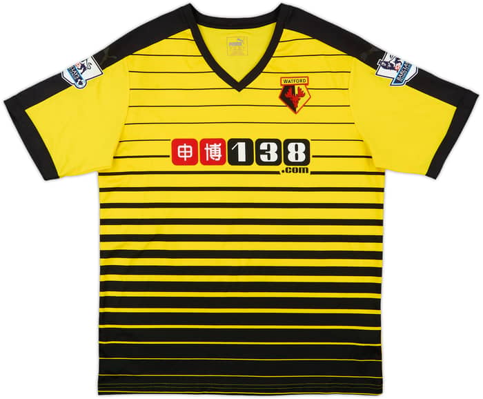 2015-16 Watford Home Shirt Ighalo #24 - 4/10 - (L)