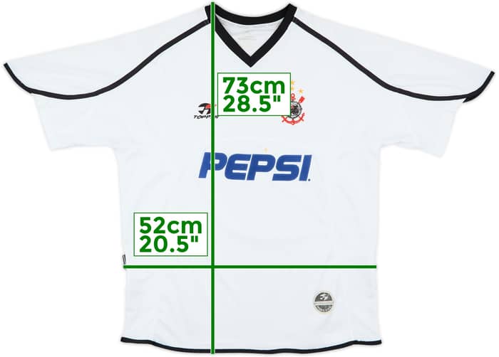 2001 Corinthians Home Shirt #6 - 5/10 - (L)
