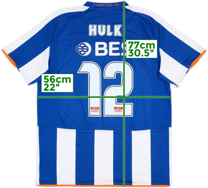 2008-09 Porto Home Shirt Hulk #12 - 5/10 - (L)