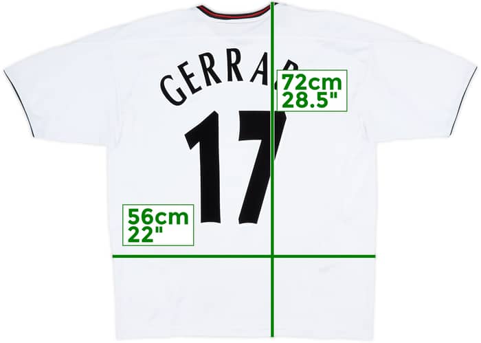 2003-04 Liverpool Away Shirt Gerrard #17 - 6/10 - (XL)