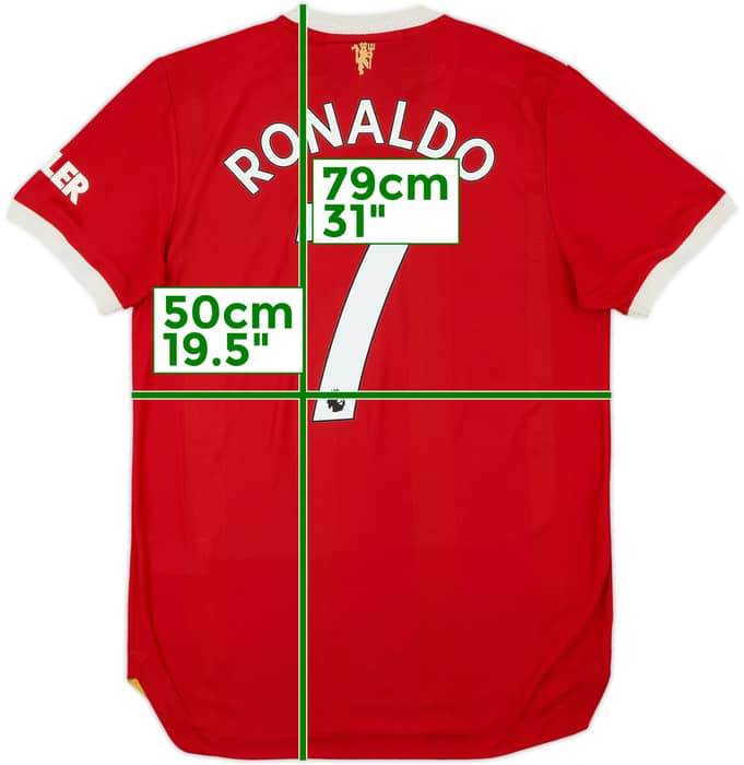 2021-22 Manchester United Authentic Home Shirt Ronaldo #7 - 7/10 - (M)