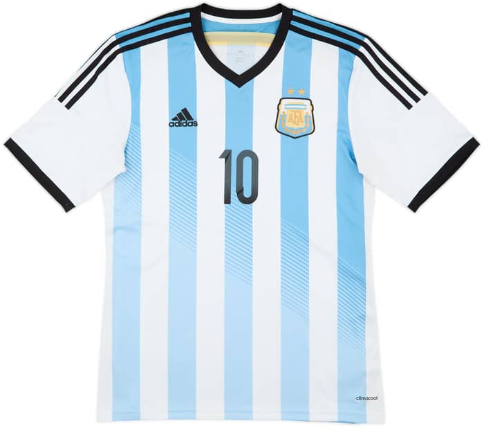 2013-15 Argentina Home Shirt Messi #10 - 7/10 - (L)