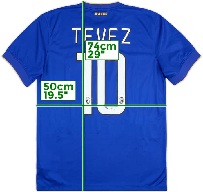 2014-15 Juventus Away Shirt Tevez #10 - 5/10 - (M)
