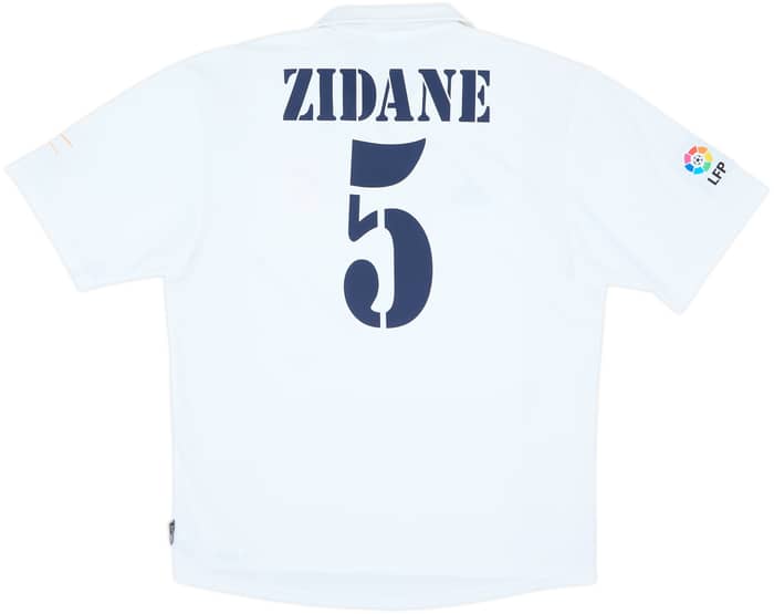 2001 Real Madrid Home Shirt Zidane #5 - 7/10 - (L)