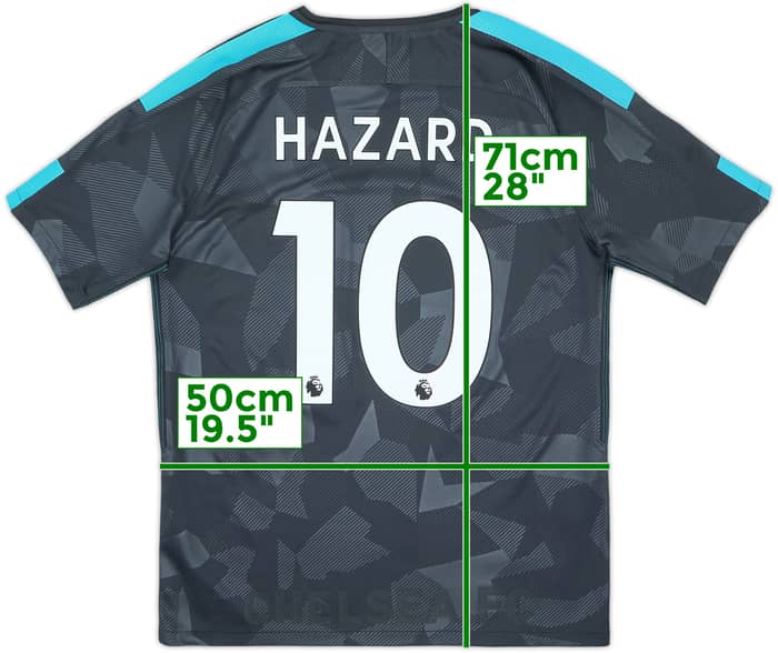 2017-18 Chelsea Camiseta Tercera Hazard #10 - 8/10 - (M)