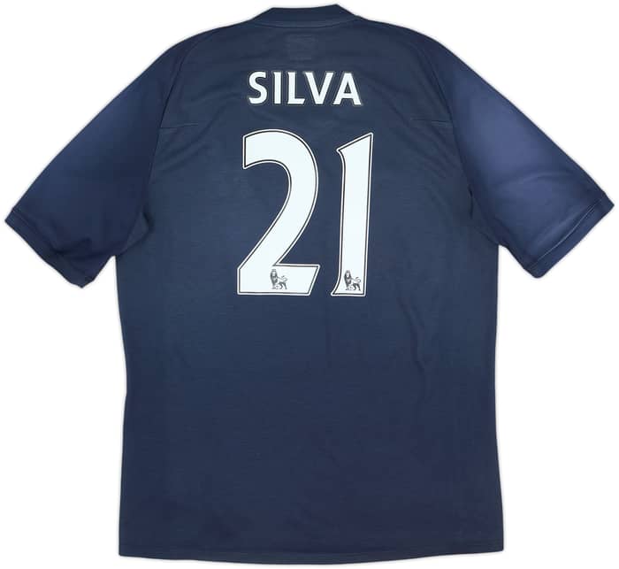 2010-12 Manchester City Away Shirt Silva #21 - 5/10 - (L)