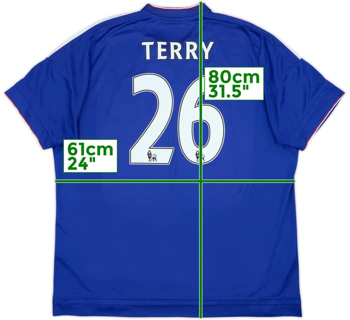 2015-16 Chelsea Home Shirt Terry #26 - 7/10 - (XXL)