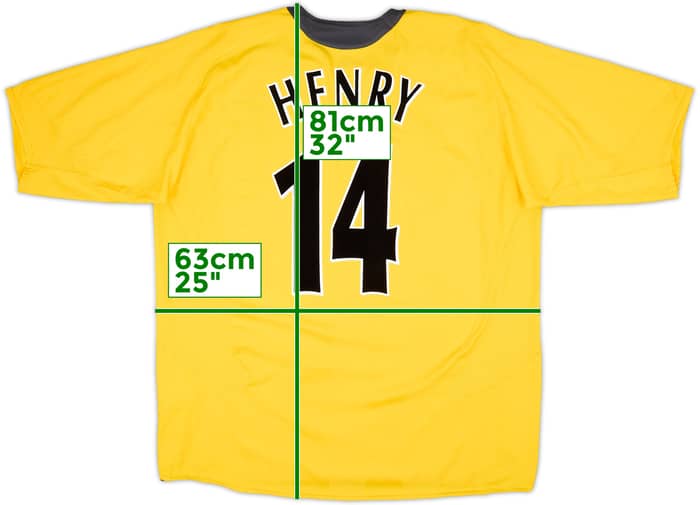 2005-06 Arsenal Away Shirt Henry #14 - 9/10 - (XXL)