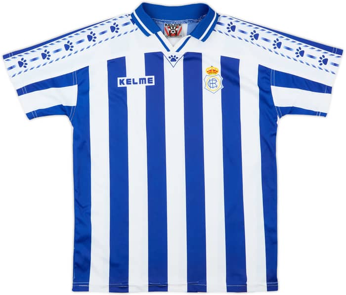 1996-97 Recreativo Huelva Home Shirt - 7/10 - (15-16 Years)