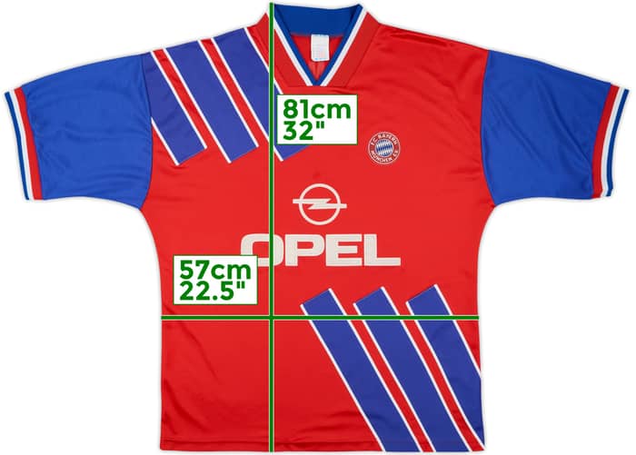 1993-95 Bayern Munich Home Shirt #9 - 6/10 - (XL)
