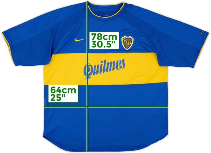 2000-01 Boca Juniors Home Shirt - 8/10 - (XXL)