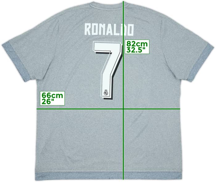 2015-16 Real Madrid Away Shirt Ronaldo #7 - 5/10 - (XXL)
