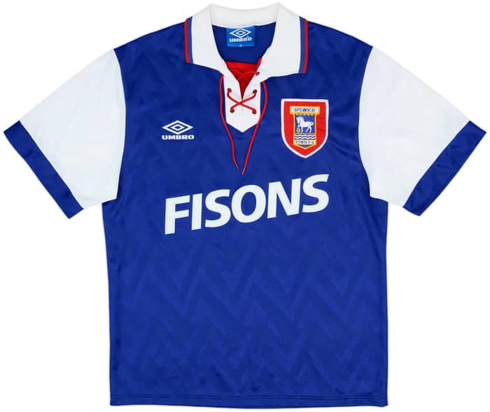1992-94 Ipswich Home Shirt - 8/10 - (M)
